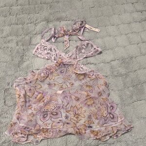 Victoria's Secret Pink and Purple Floral Camisole